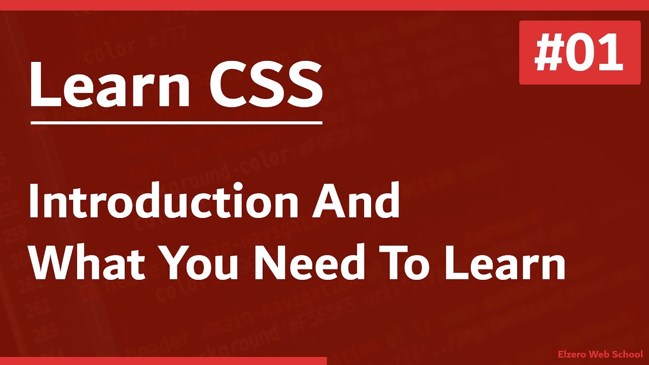 تعلم لغة CSS