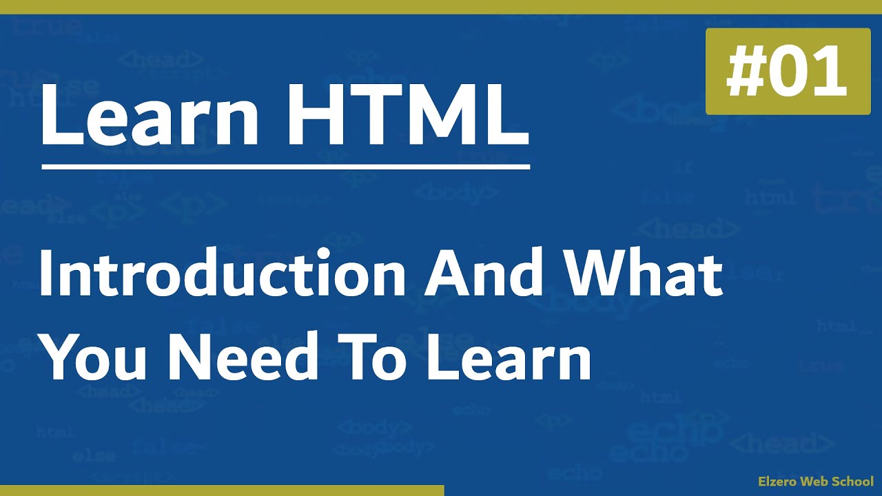 كورس HTML من الصفر